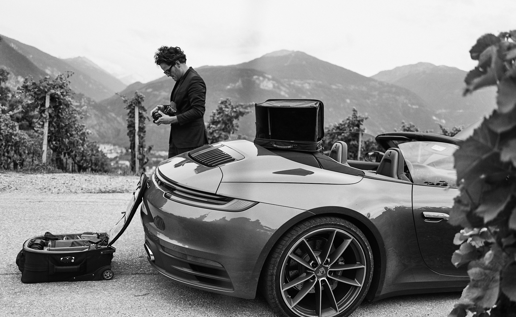 porsche crans Montana making-of by Mike Meyer Photography