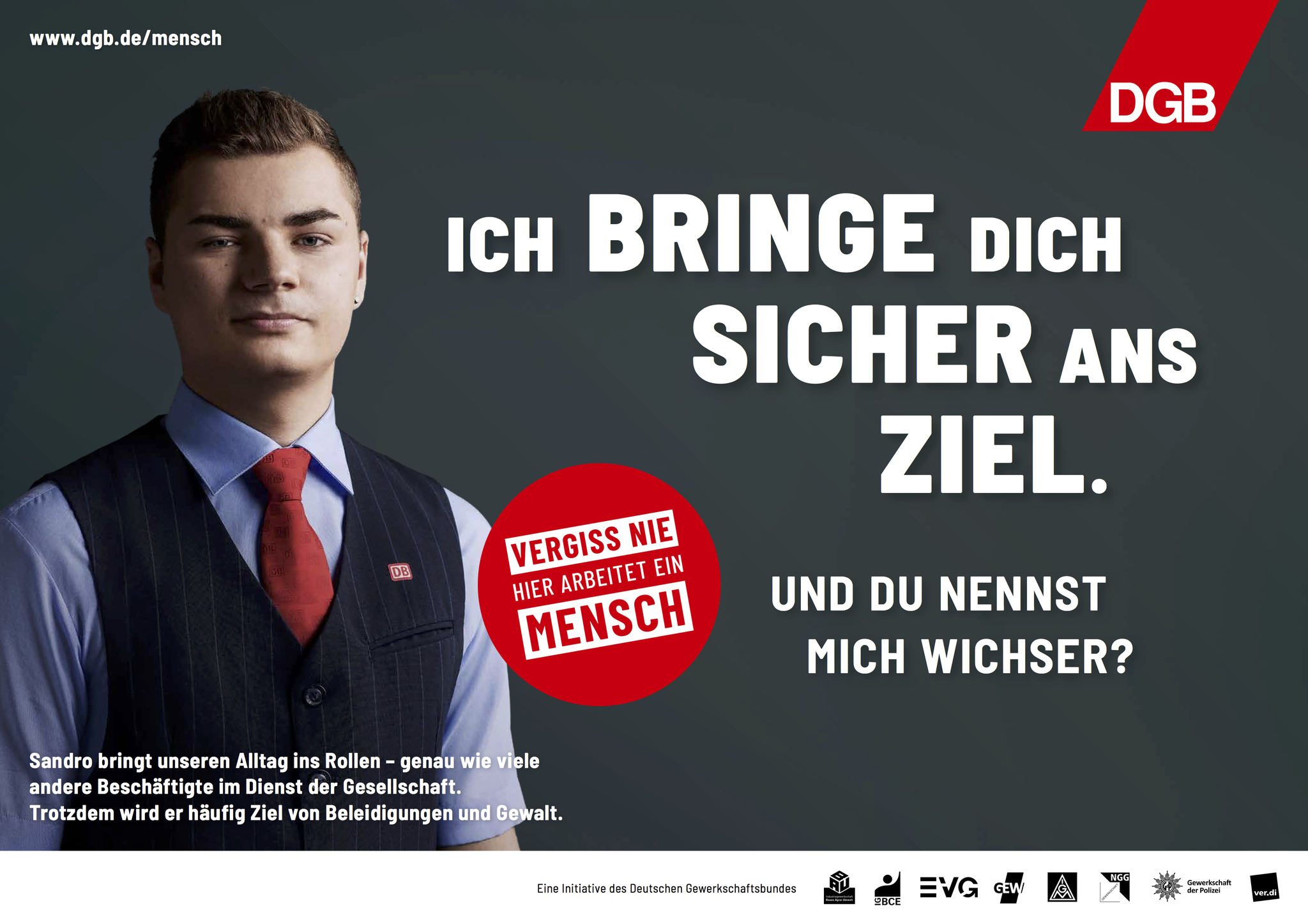 DGB Bundesvorstand   Deutscher Gewerkschaftsbund Kampagne  VERGISS NIE HIER ARBEITET  EIN MENSCH (8 images) by Mike Meyer Photography