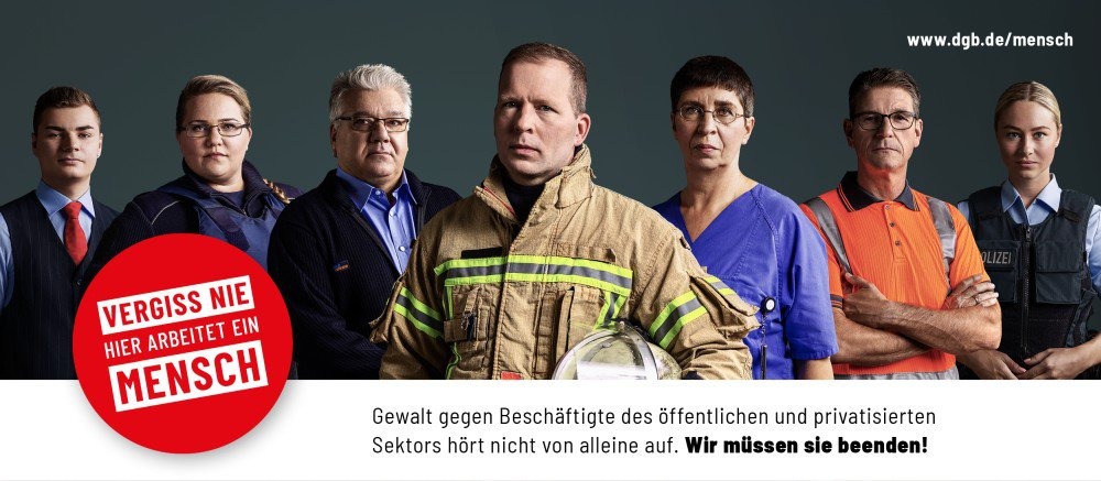 DGB Bundesvorstand   Deutscher Gewerkschaftsbund Kampagne  VERGISS NIE HIER ARBEITET  EIN MENSCH (8 images) by Mike Meyer Photography